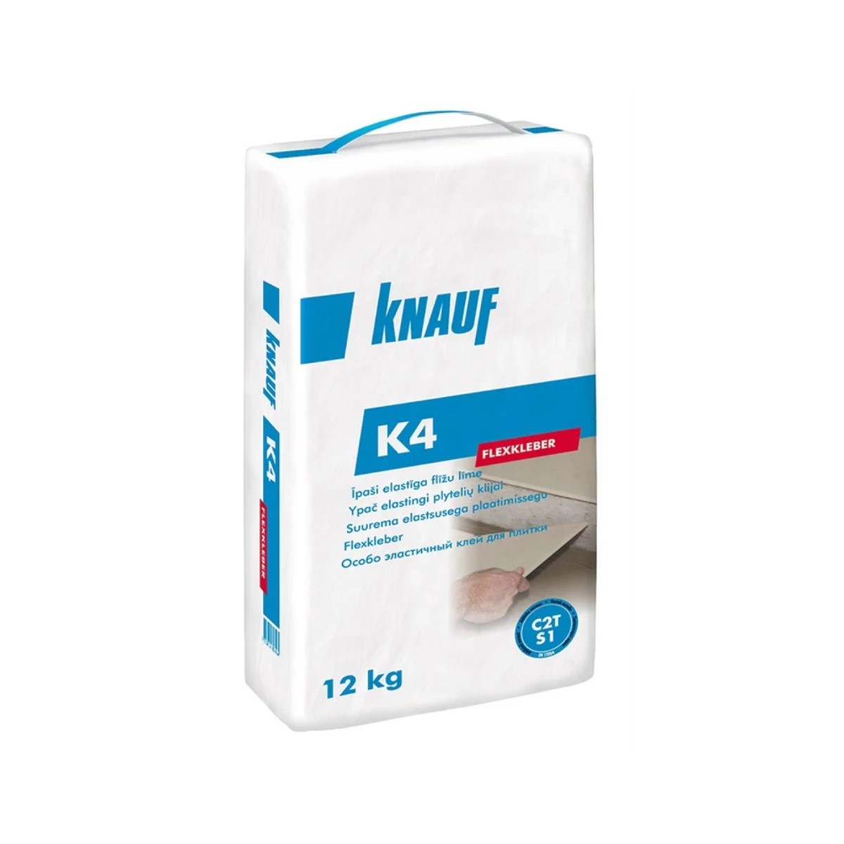 Knauf K4 Flexkleber īpaši elastīga flīžu līme (C2T S1), 12kg